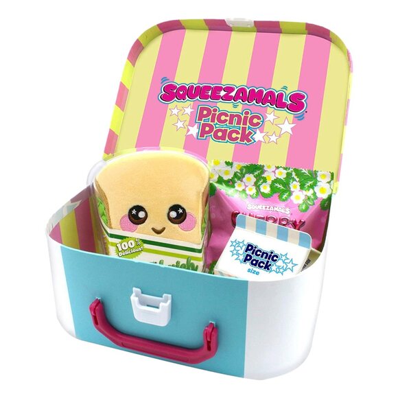 Squeezemals Picnic Pack - Unbox 4 Exclusive Characters for a Fun Day Out! - New - Picture 2 of 4
